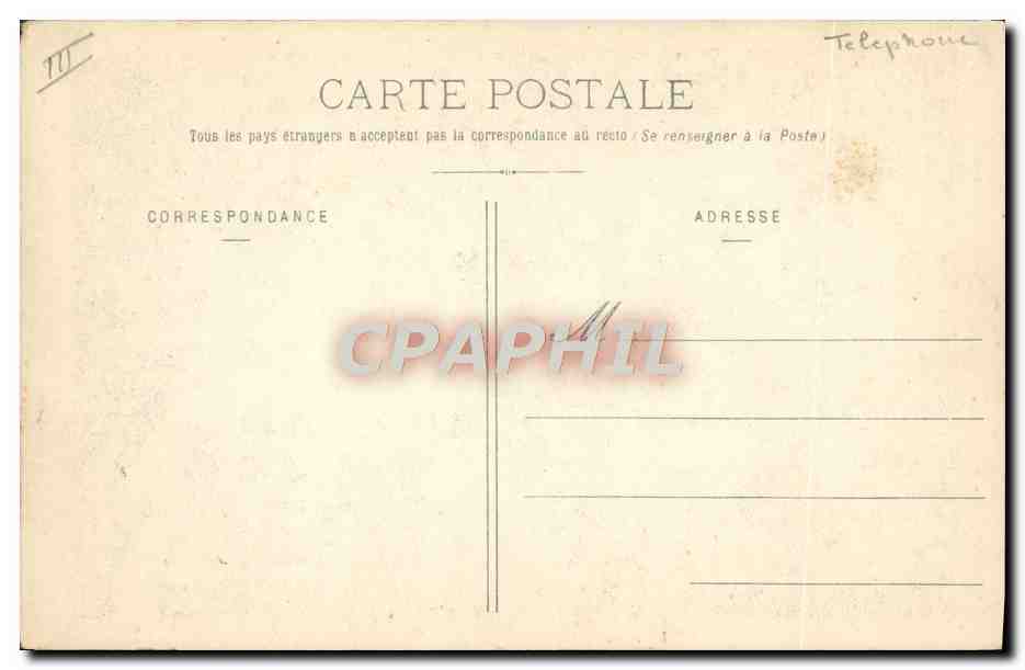 Femme au téléphone — Édition Bergeret — n° III — Reverso