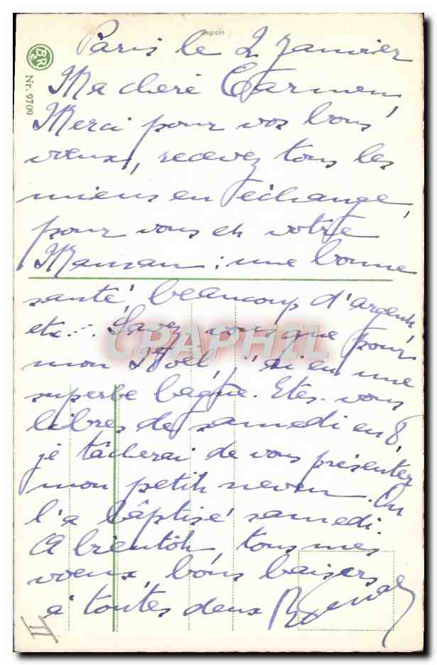 CPA Fantaisie Telephone Enfant — Rückseite