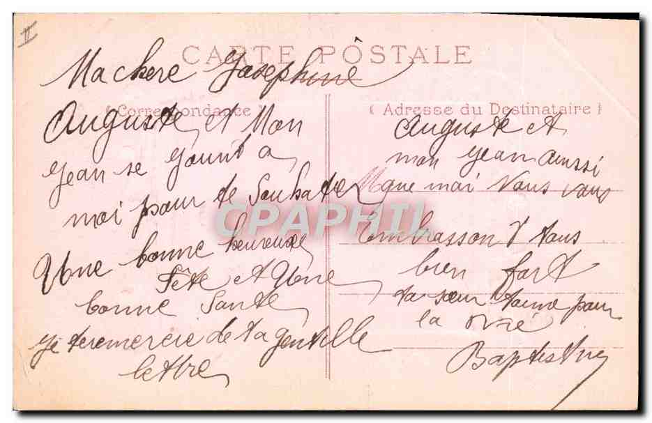 CPA Fantaisie Telephone Enfant — Rückseite