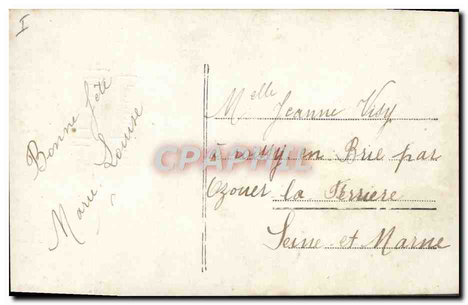 CPA Fantaisie Telephone Femme  — Rückseite