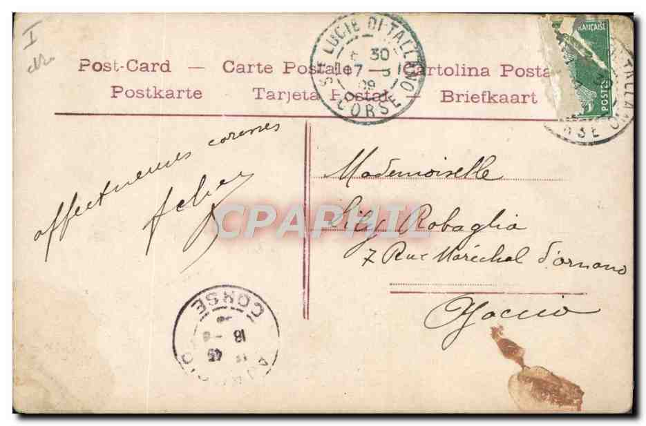 CPA Fantaisie Telephone Femme  — Rückseite