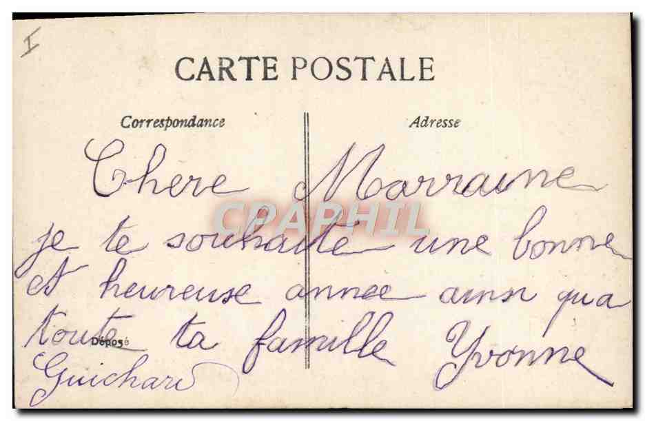 CPA Fantaisie Telephone Enfant  — Rückseite