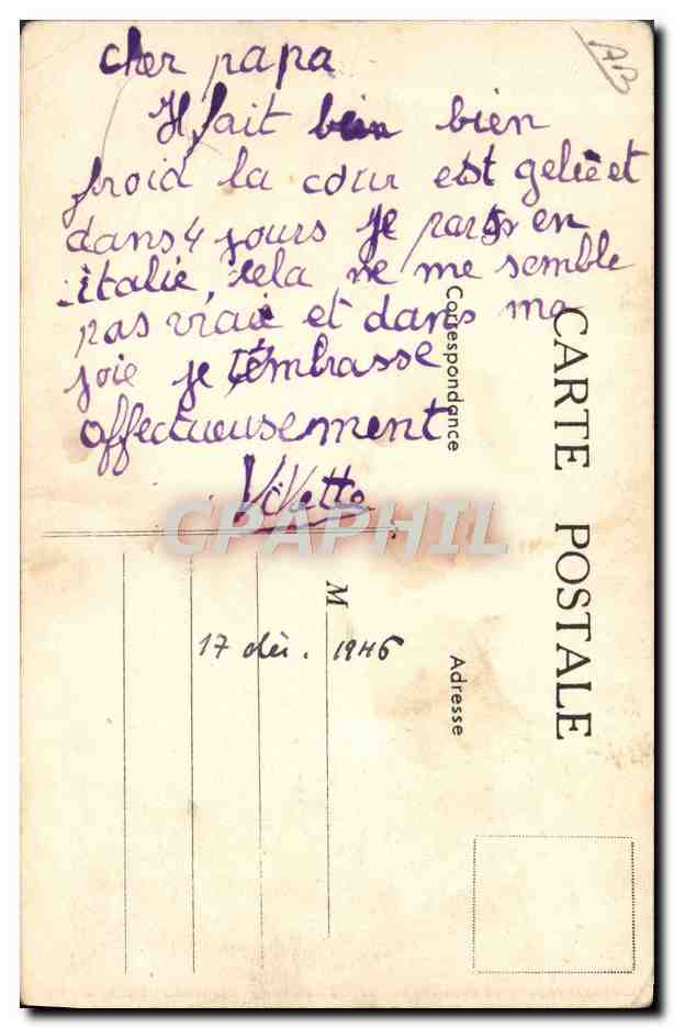 Département du Var — Draguignan — Émulsion Scott — Verso