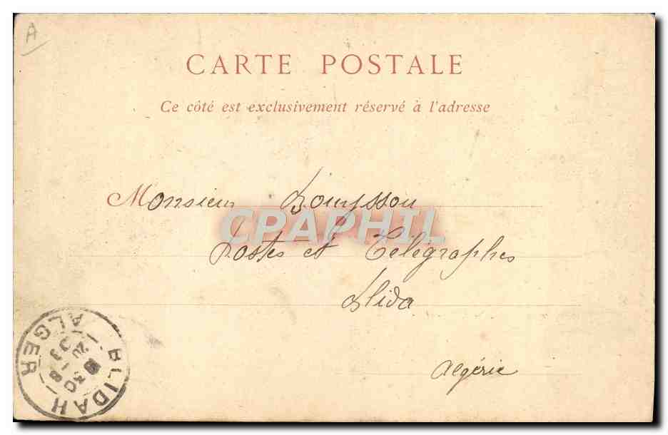 CPA Folklore Attelage de boeufs  — Rückseite