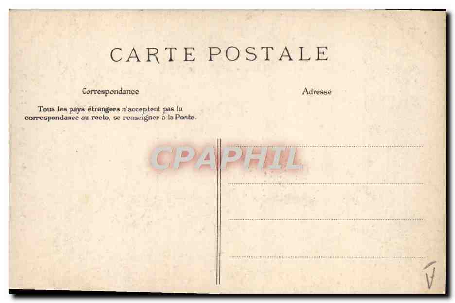 CPA Folklore Le marchand de lapins — Verso