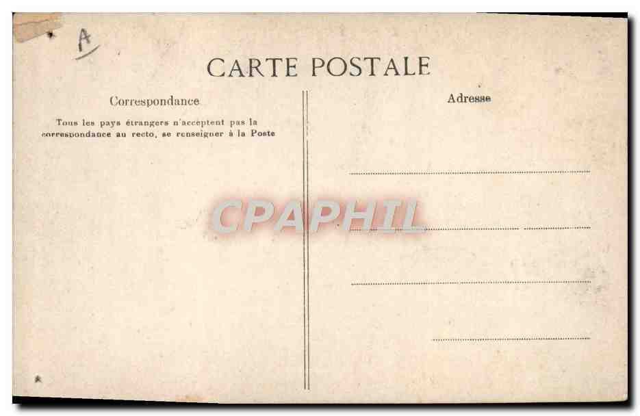 CPA Folklore le queteur Ane Mule — Verso