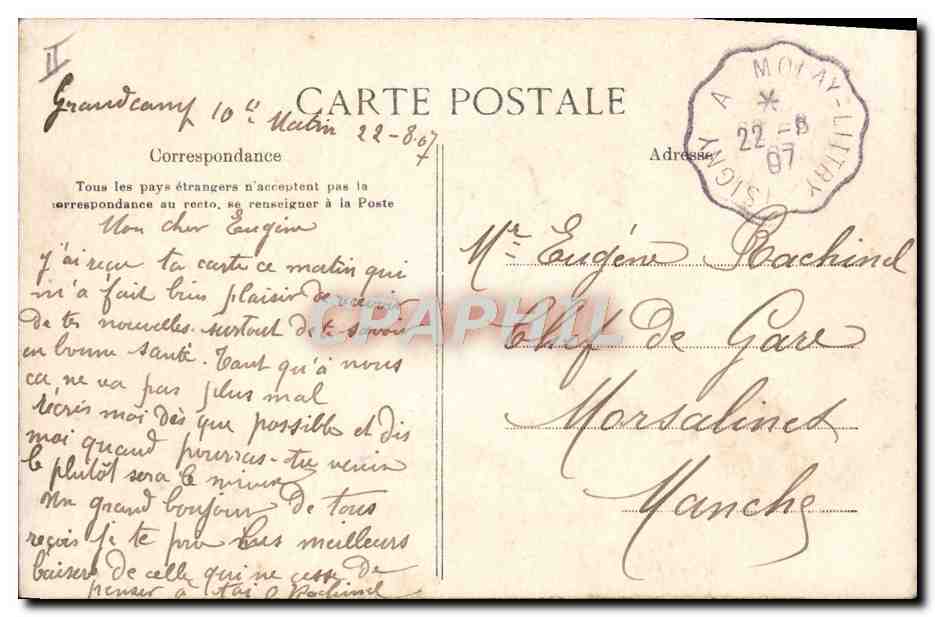 CPA Folklore Le meunier sonf ils et l'ane Mule  — Verso