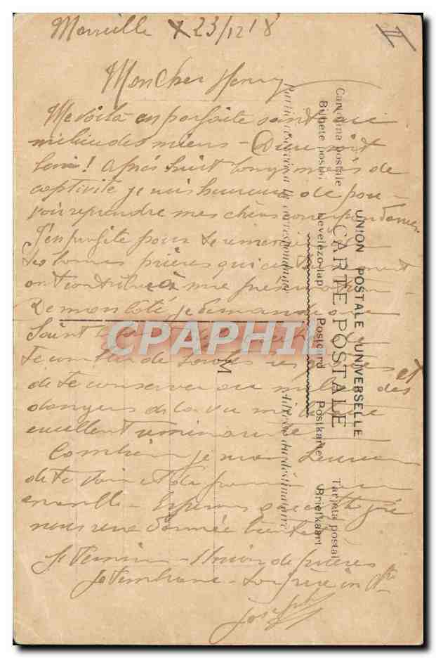 Navire à voile en mer — Éditeur Lastrai, n° 149 — Verso