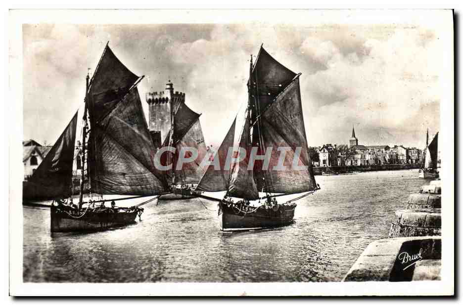 Sables-d'Olonne — Port de pêche avec voiliers — Bruel