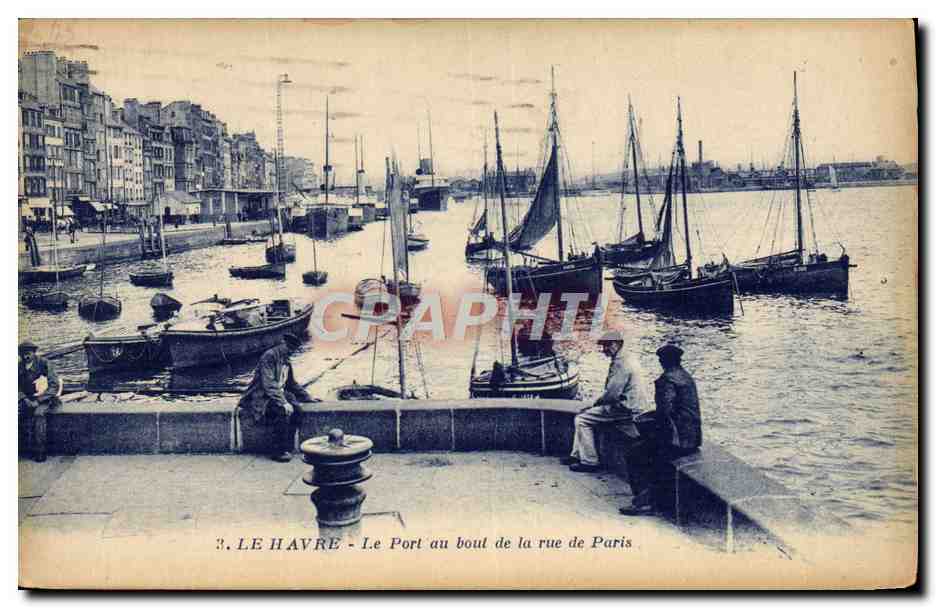 Le Havre - Le Port au bout de la rue de Paris — éditeur G. Artaud, n°3
