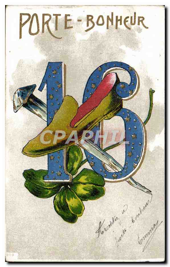 Porte-Bonheur — 10e anniversaire — Cartolina Postale
