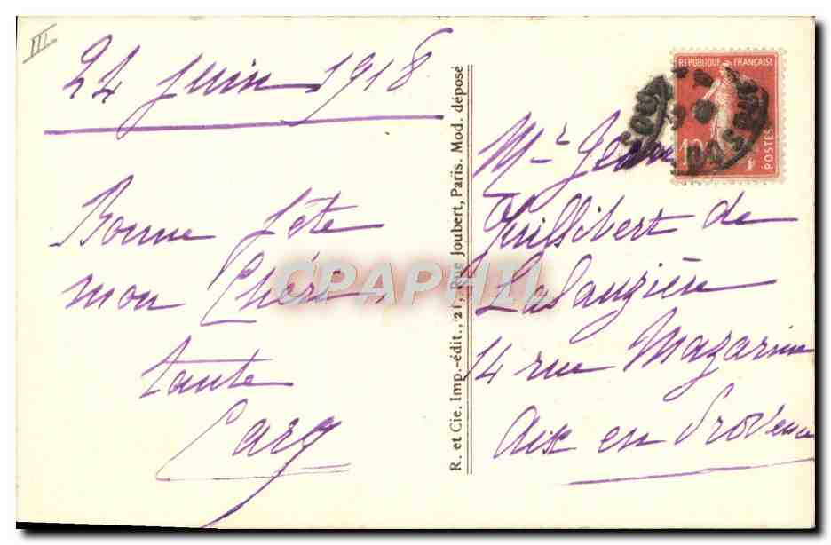 Nénette et Rintintin — Porte-Bonheur — R. et Cie. Imp.-édit., Paris — Reverso
