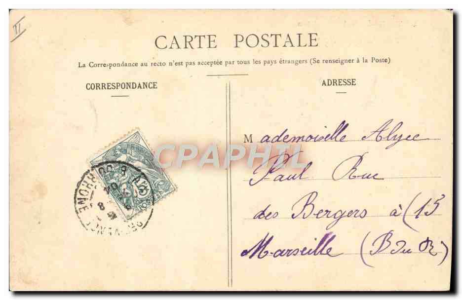 Le Trèfle à quatre feuilles — PORTE-BONHEUR — Phototypie & Génissiat & Cie, Nancy — Verso