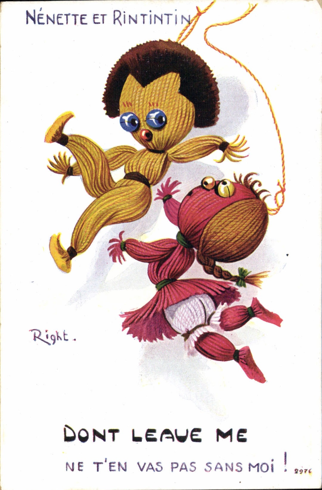 Nénénette et Rintintin — 'DONT LEAUE ME NE T'EN VAS PAS SANS MOI !' — Right, n°2976