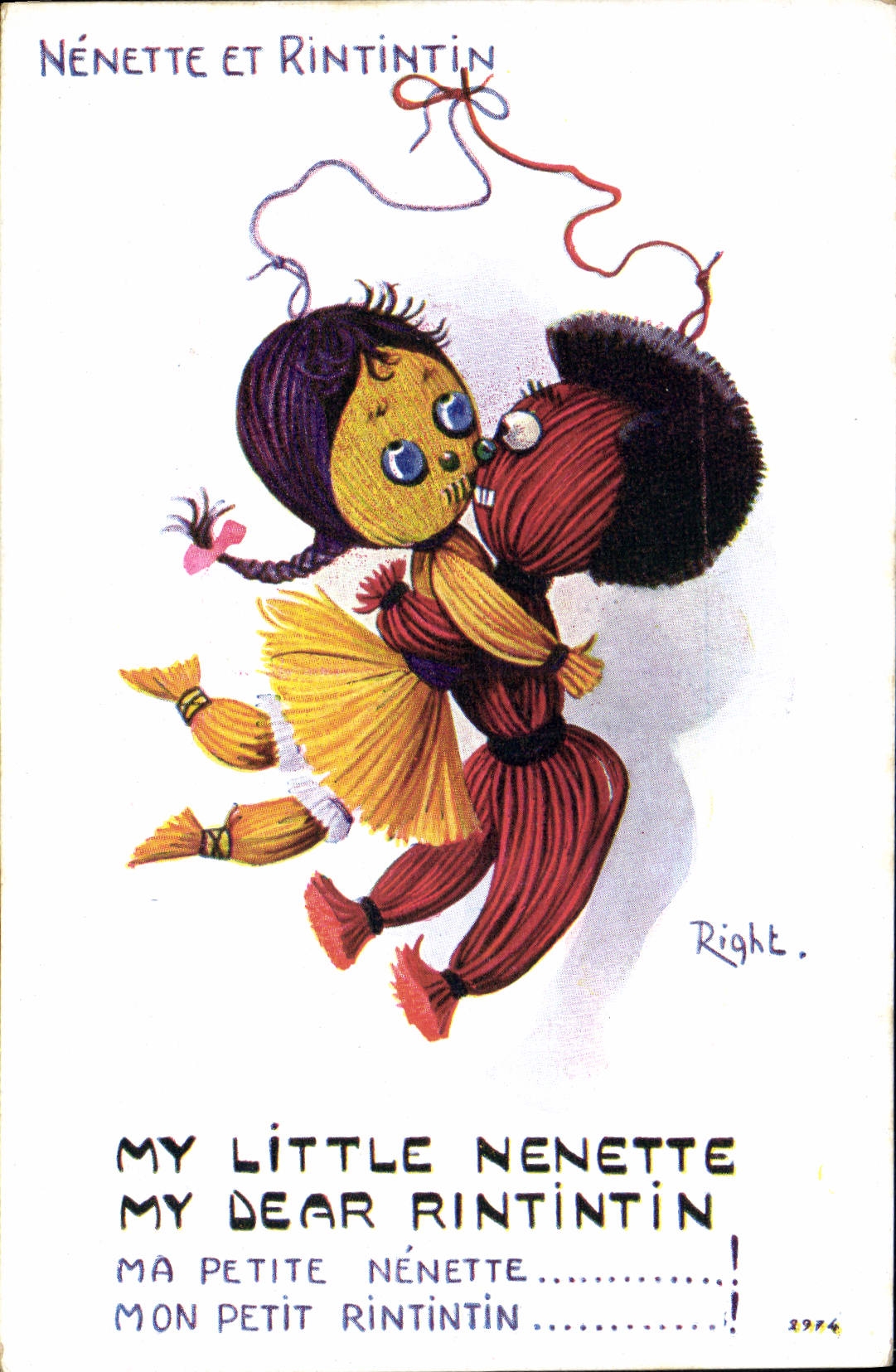 Nénénette e Rintintin — disegno di Right — n° 2974