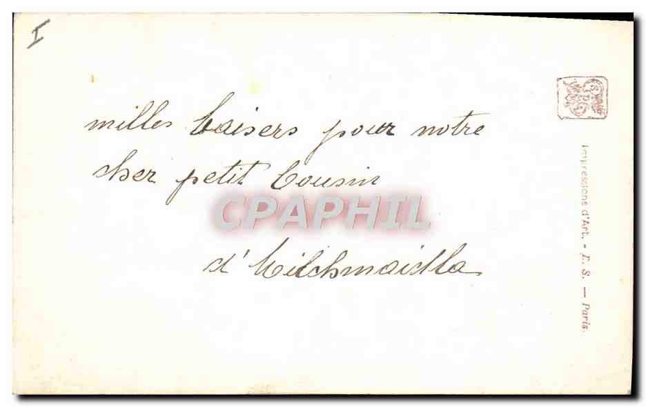 CPA Chevre Salons de Paris Paul Leroy Les deux amis  — Verso