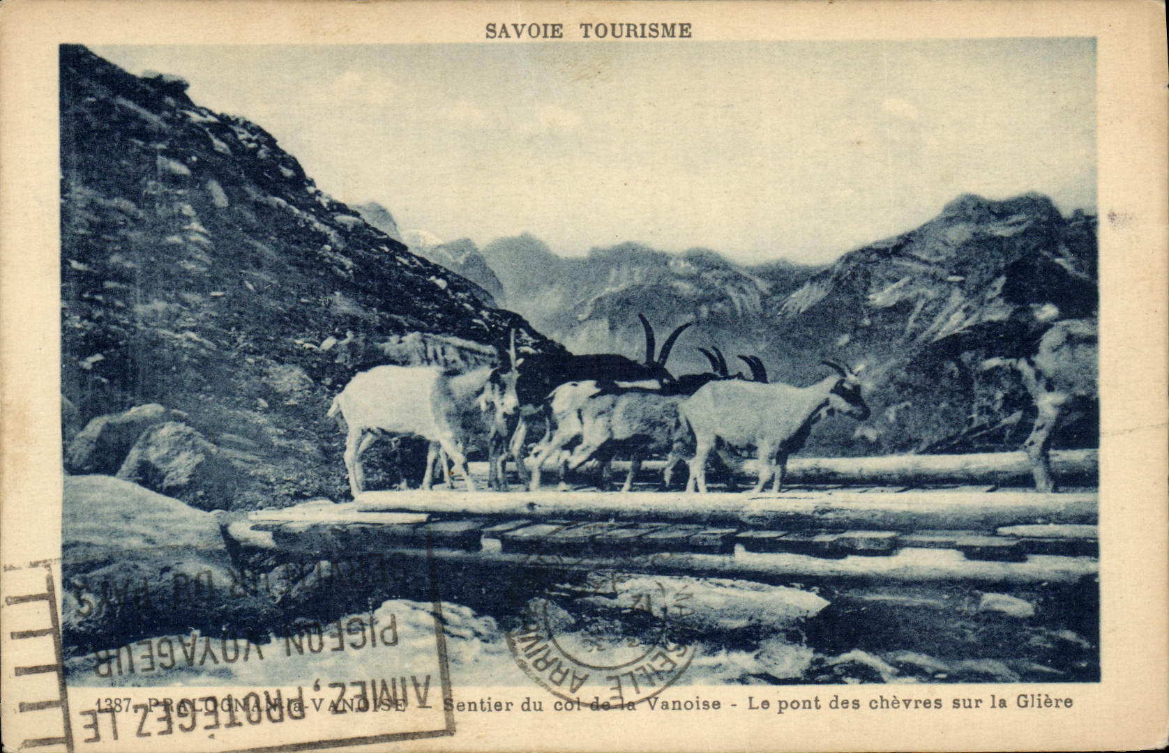 Le pont des chèvres sur la Glière — Sentier du col de la Vanoise — Savoie Tourisme