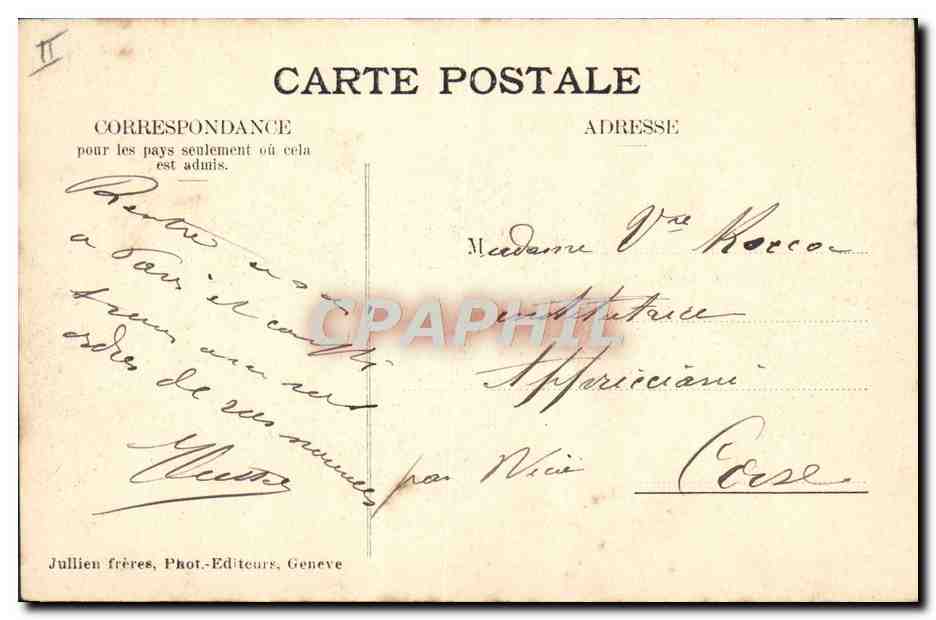 Sur les sommets — Aiguille Verte et le Mont-Blanc — J.J. 3162 — Reverso