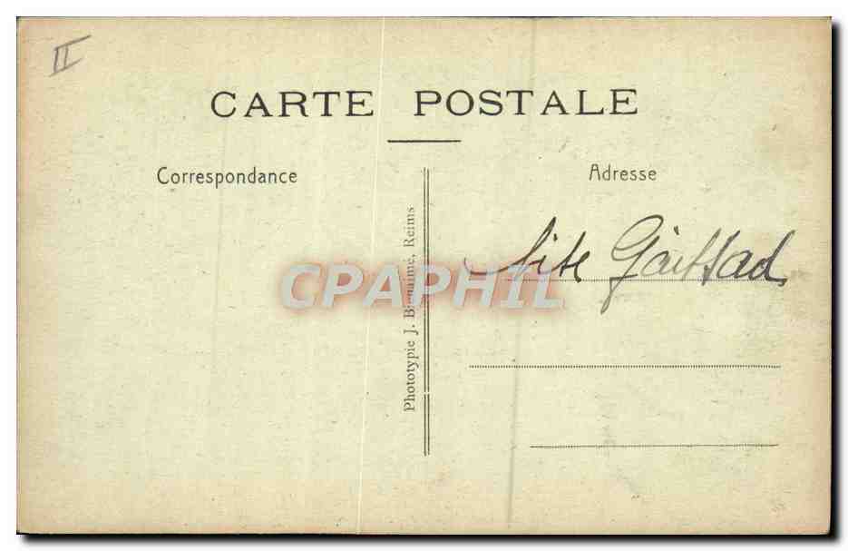 Troupeau à l'Abreuvoir — Missions des P.P. du Saint-Esprit — Phototypie J. Béaumine, Reims — Achterkant