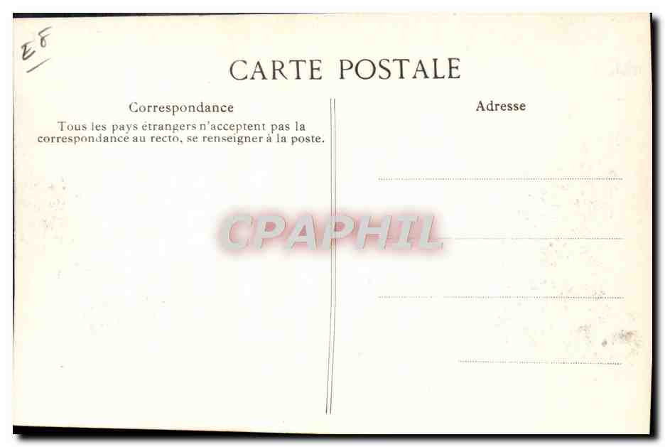 CPA La greve des postes Sacs de lettres attendant la fin du conflit TOP — Rückseite