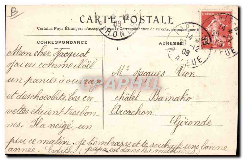 CPA Militaria Les dernieres cartouches Souvenir des 13 jours periode du 3 au 15 avril 1905 — Verso