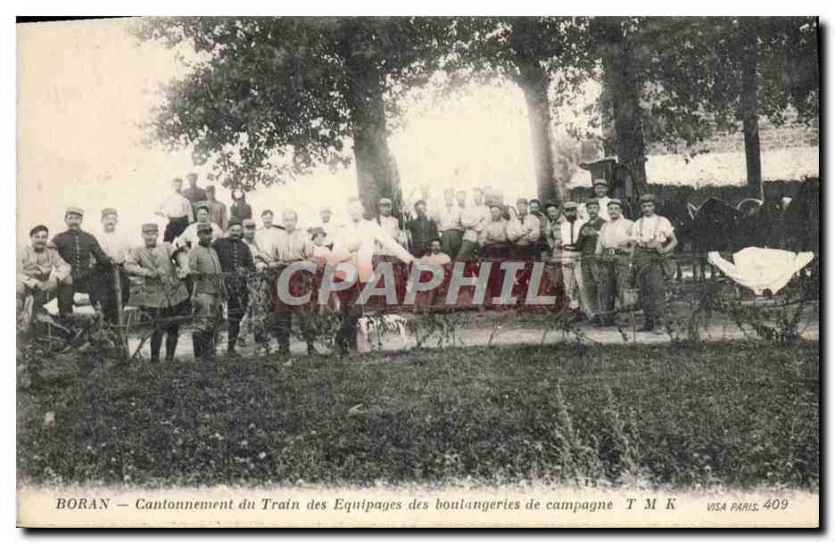 Boran — Cantonnement du Train des Equipages des boulangeries de campagne — T M K, Visa Paris 409