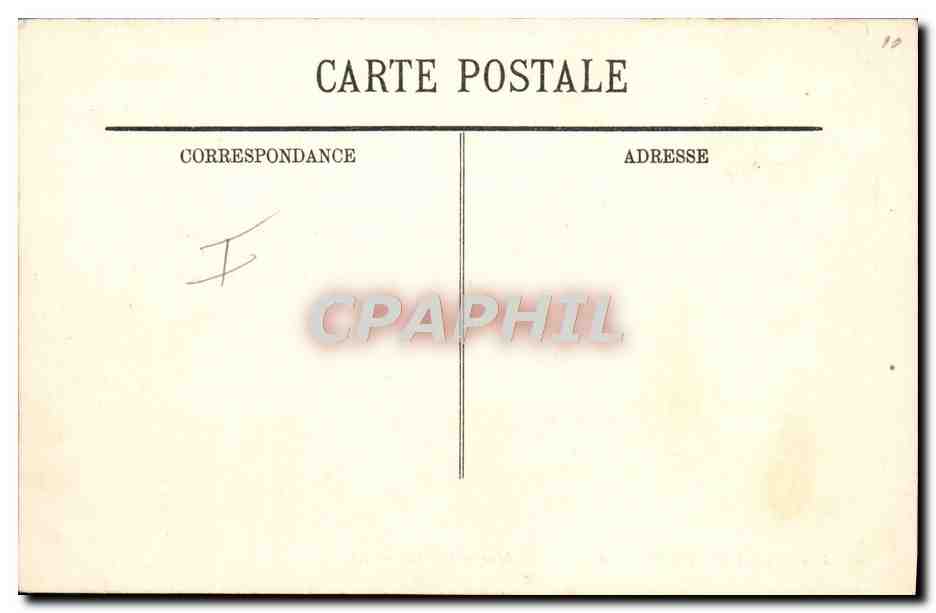 CPA Militaria Artillerie Mise en batterie  — Rückseite