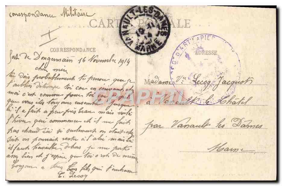 CPA Militaria Environs de Toul Le camp de Bois l'Eveque affecte aux tirs des 11eme et 39eme d'infanterie  — Rückseite