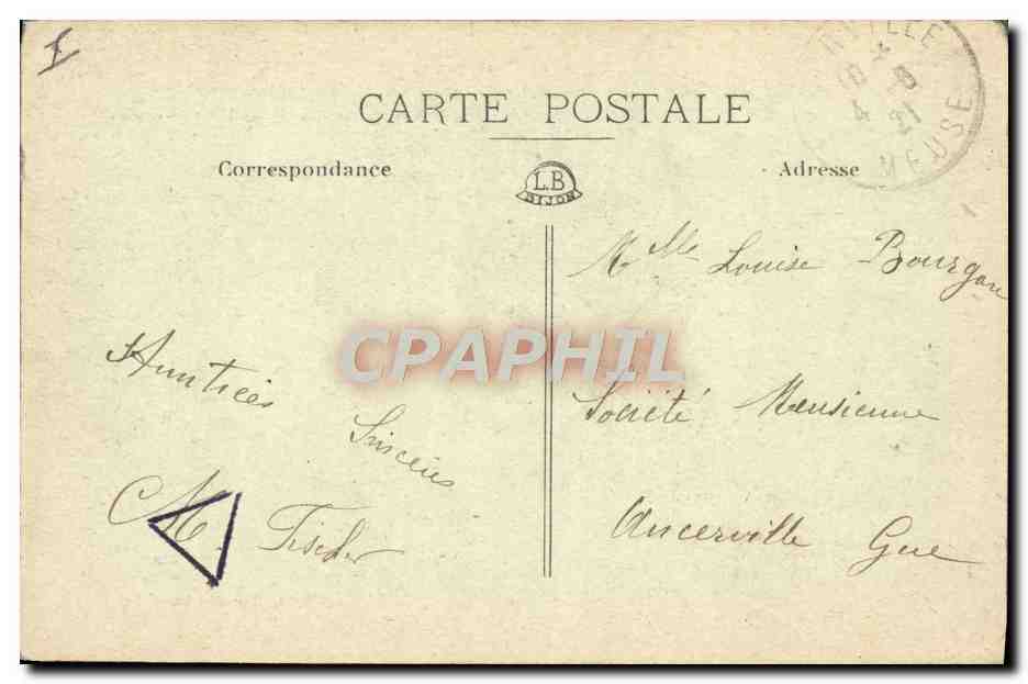 CPA Militaria Front de Champagne Taissy Le fort de la Pompelle  — Rückseite