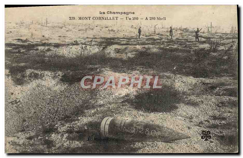 CPA Militaria Mont Cornillet Un 280