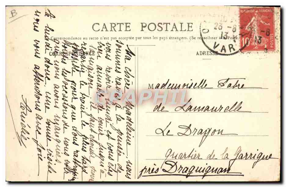 CPA Folklore L'apprentissage des futurs marins Orphelins de mer  — Verso