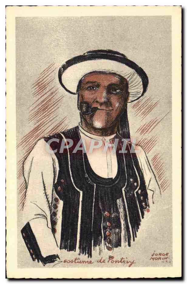 CPA Folklore Jorge Marin Pontivy 