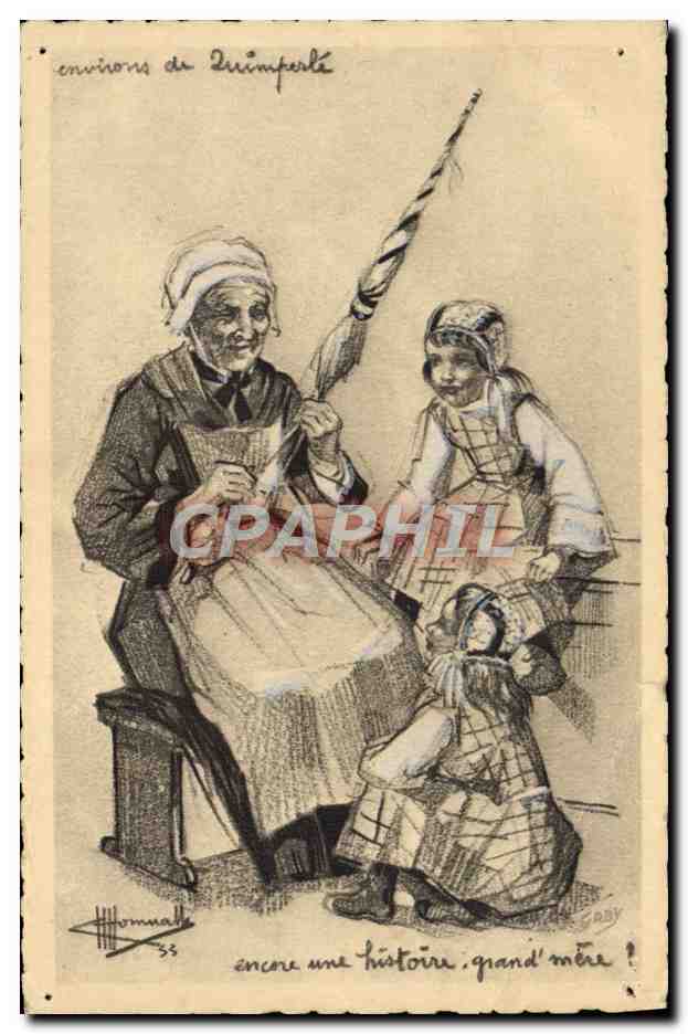 CPA Folklore Charles Homualk Quimperle 