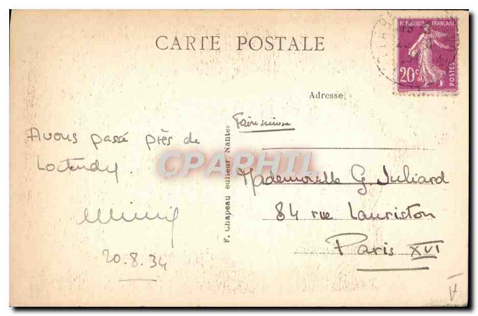 CPA Folklore En Bretagne vers 1830 Maries du Bourg de Batz — Verso