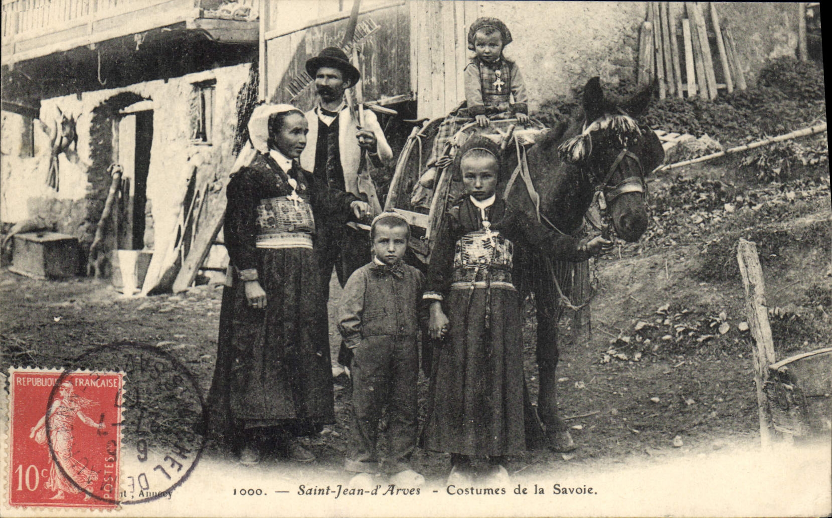 Saint-Jean-d'Arves — Costumes de la Savoie — éditeur Anney, n°1000