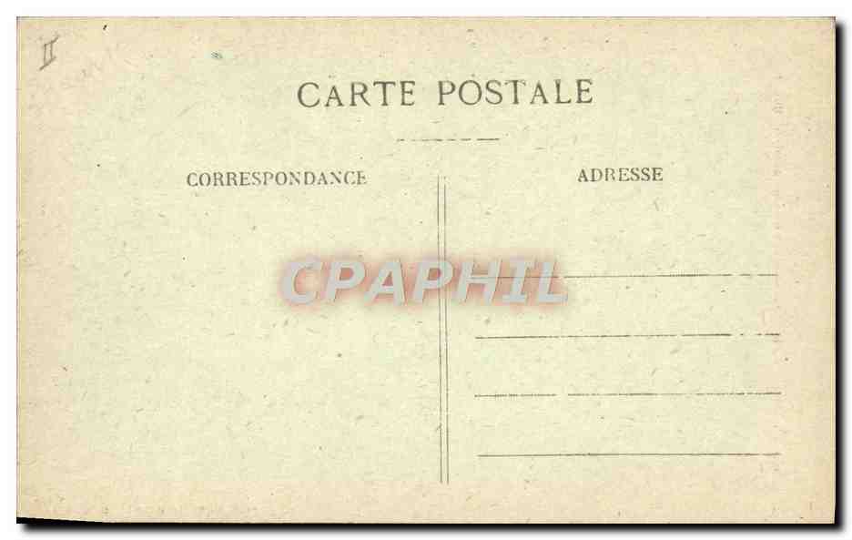 CPA Folklore La Chambre Costume de Montaimont  — Verso