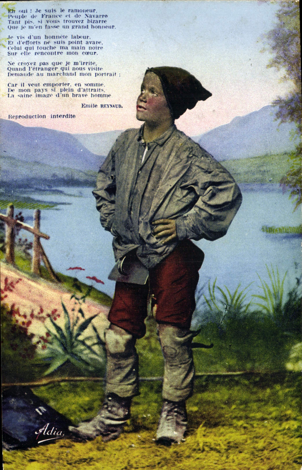 Un petit ramoneur — La Savoie Pittoresque — Éditeur : J. Collomb, Chambéry