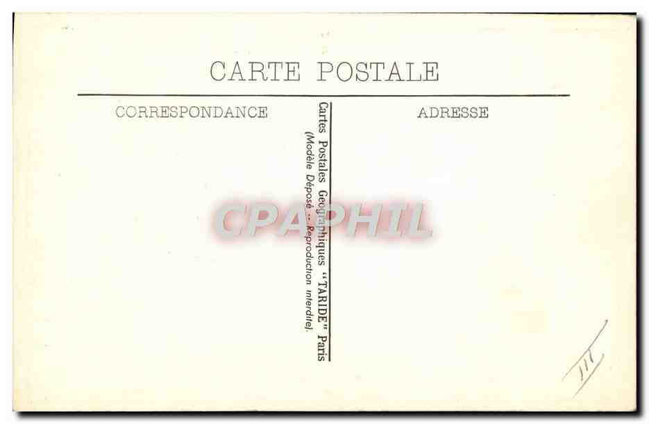 Carte géographique de la Haute-Savoie — Département de la Haute-Savoie — Cartes Postales "TARIDE" Paris — Rückseite