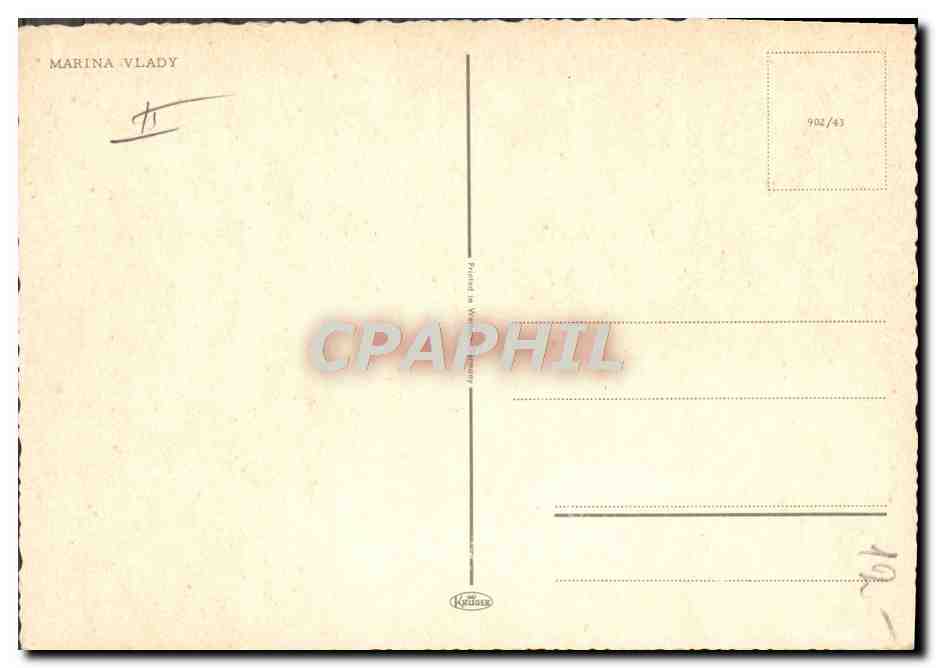 CPM Cinema Marina Vlady — Verso