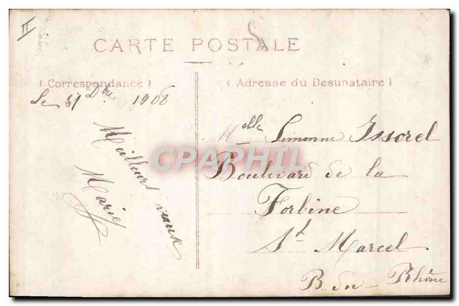 CPA Fantaisie Telephone Enfant — Rückseite