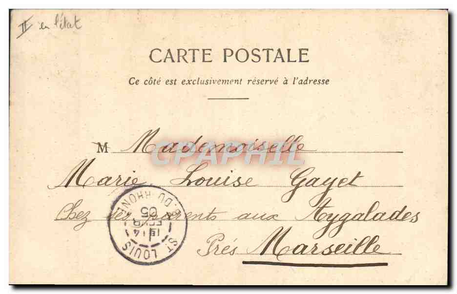 CPA Fantaisie Telephone Enfants — Verso