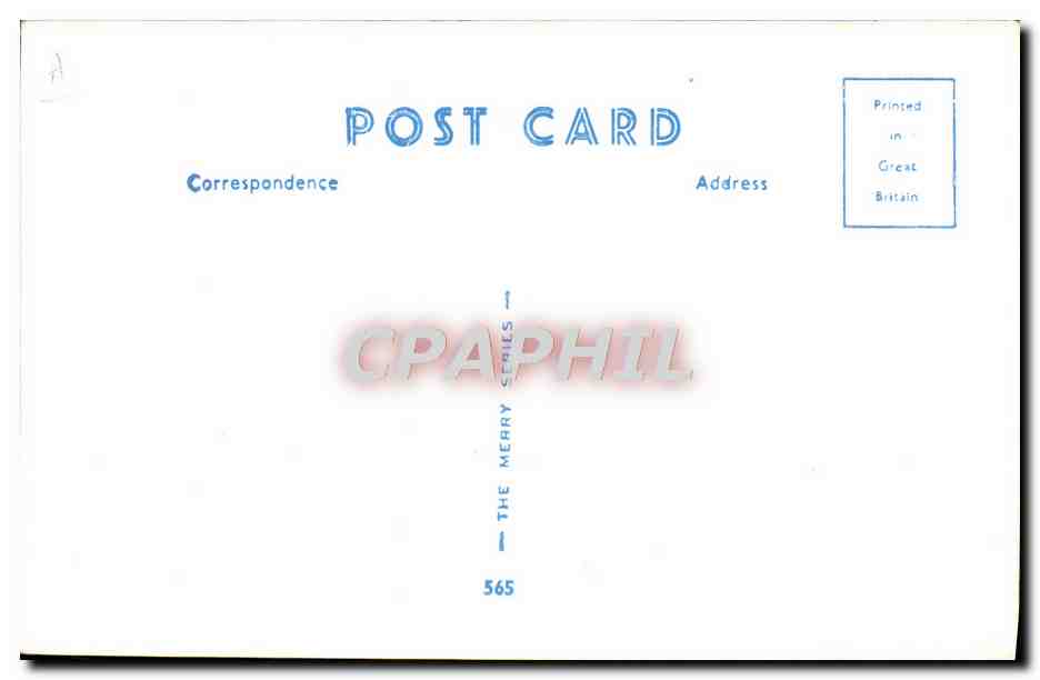 Nieuw getrouwd — humor — CPAPHIL serie 565 — Achterkant