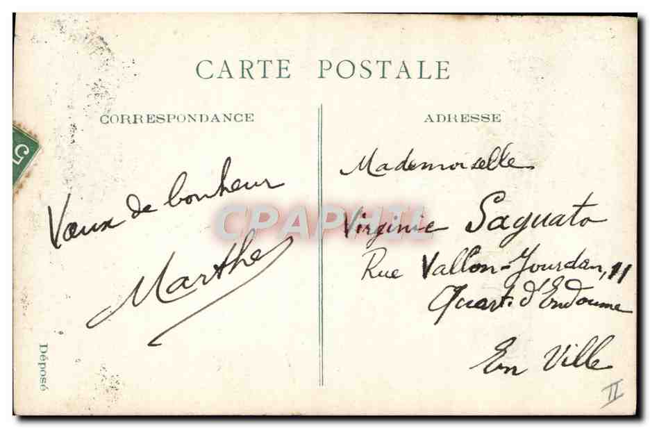 CPA Fantaisie Telephone Enfant — Rückseite