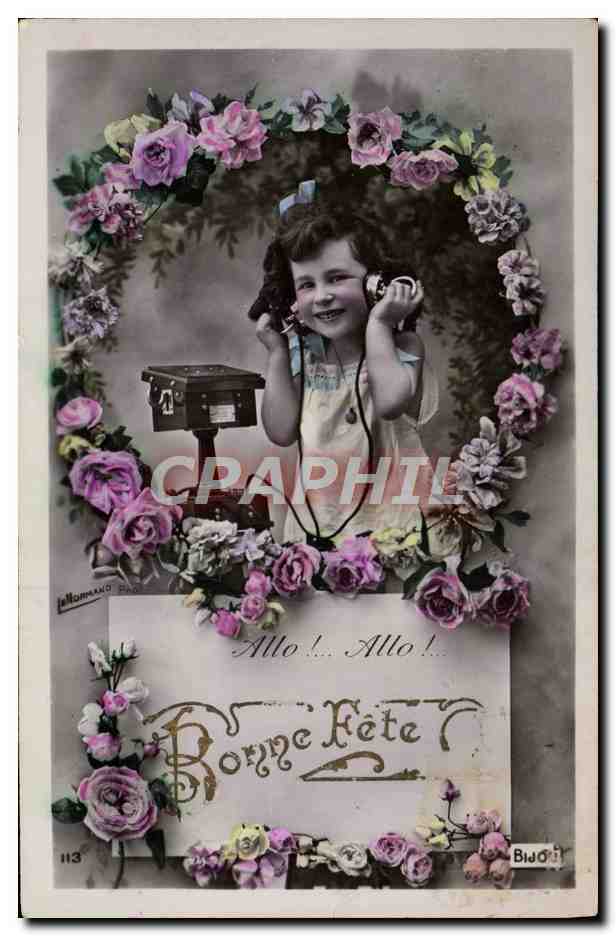 CPA Fantaisie Telephone Enfant