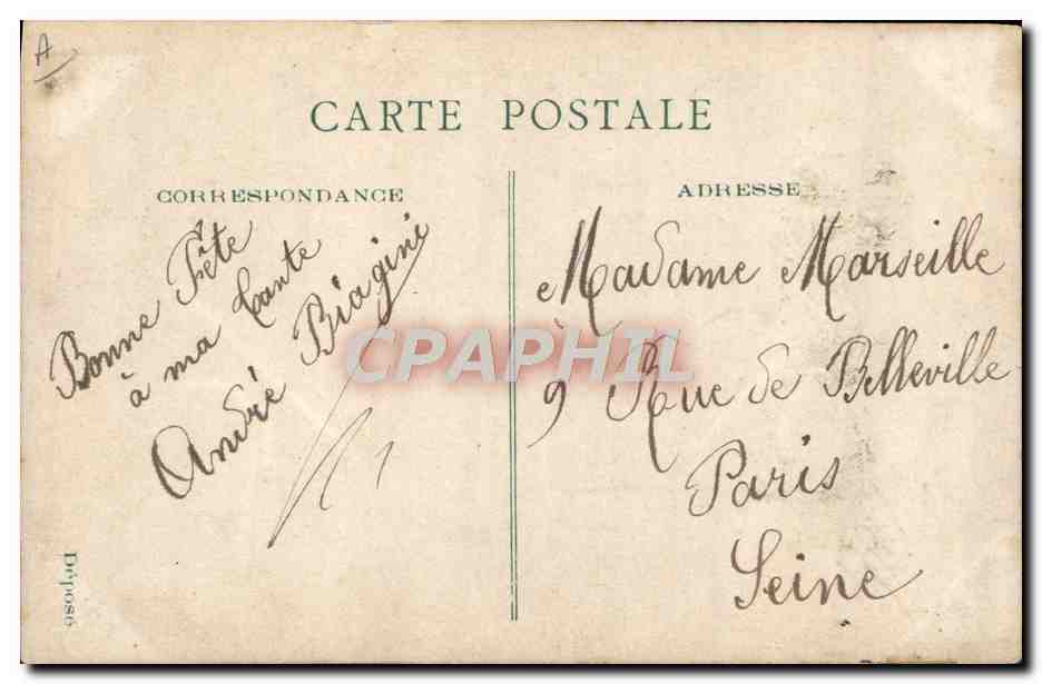 CPA Fantaisie Telephone Enfant — Rückseite