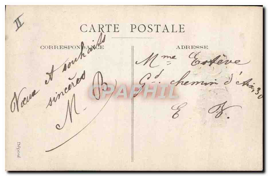 CPA Fantaisie Telephone Enfant — Rückseite