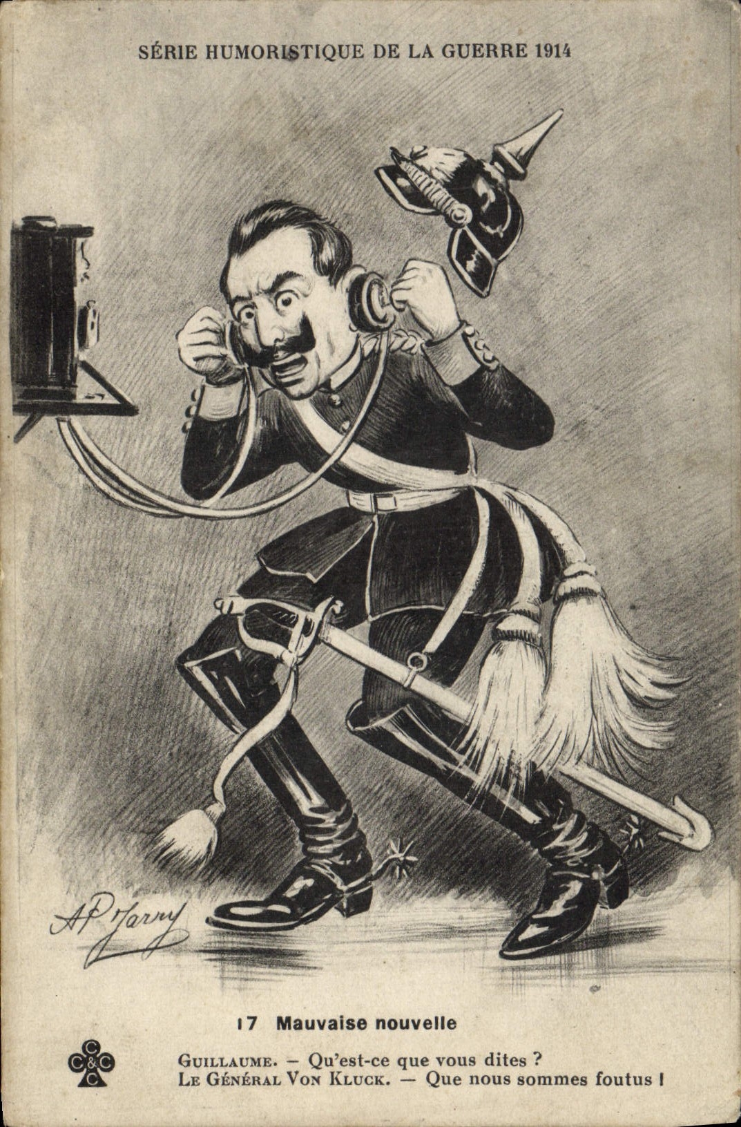Generaal Von Kluck — Humoristische serie van de Oorlog 1914 — n°17