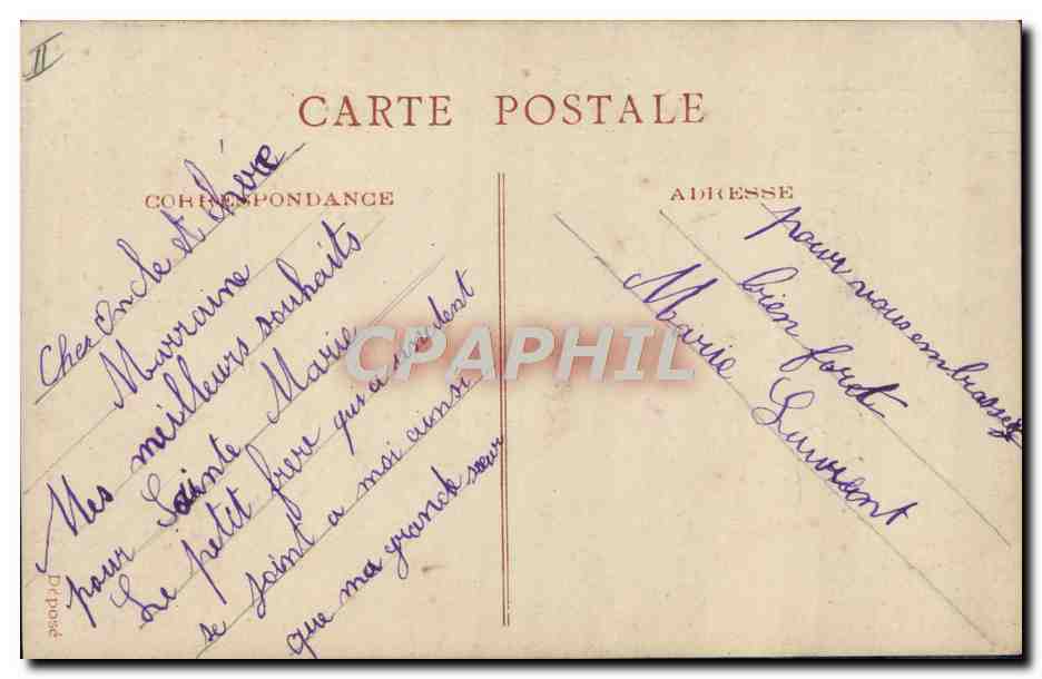 CPA Fantaisie Telephone Enfant  — Rückseite