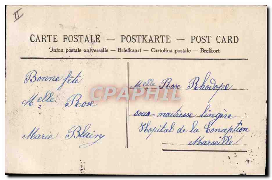CPA Fantaisie Telephone Enfant — Rückseite