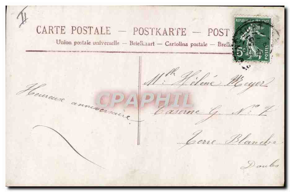 CPA Fantaisie Telephone Enfant — Rückseite